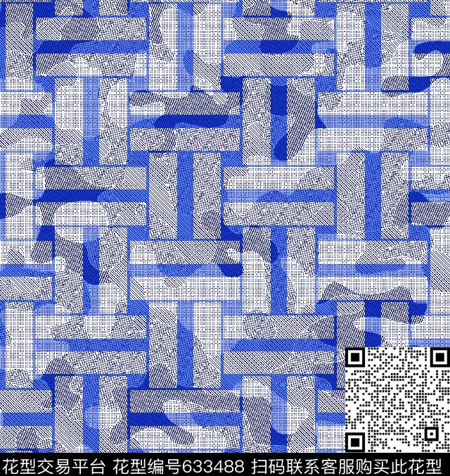 迷彩几何波普传统印花华亿平台下载（图片编号: 633488） - 瓦栏（Walan）