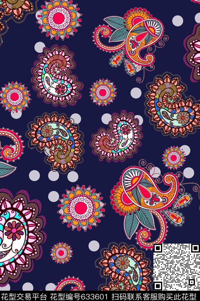 民族风数码印花华亿平台下载（图片编号: 633601） - 瓦栏（Walan）