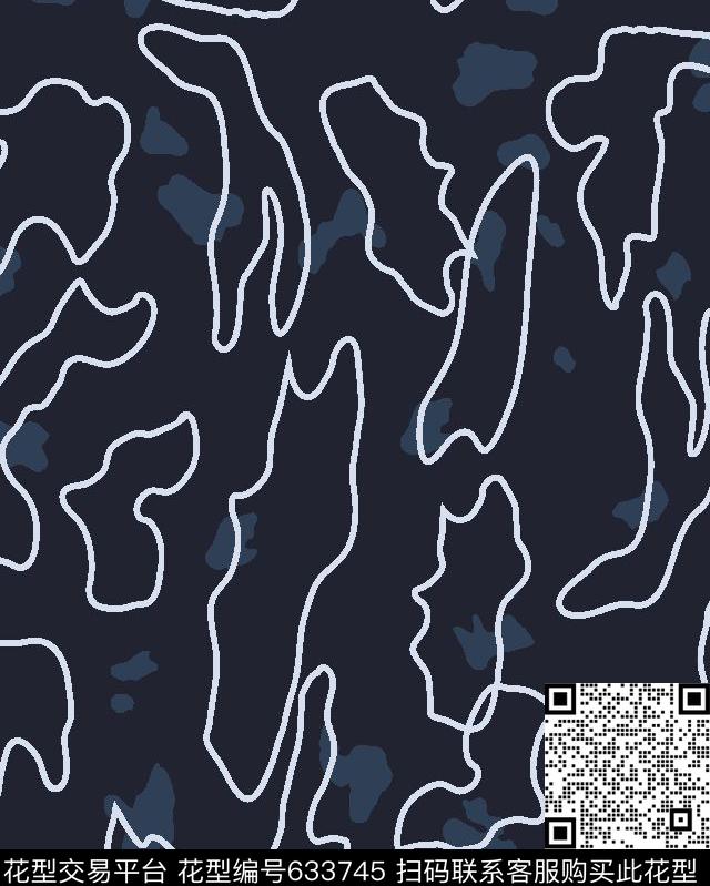 男装色块不规则几何传统印花华亿平台下载（图片编号: 633745） - 瓦栏（Walan）