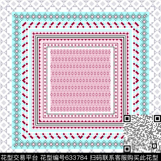 三角形几何传统印花华亿平台下载（图片编号: 633784） - 瓦栏（Walan）