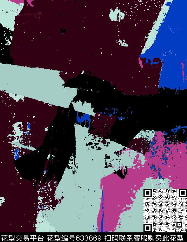 Fei-男装纹理大理石数码印花华亿平台下载（图片编号: 633869） - 瓦栏（Walan）