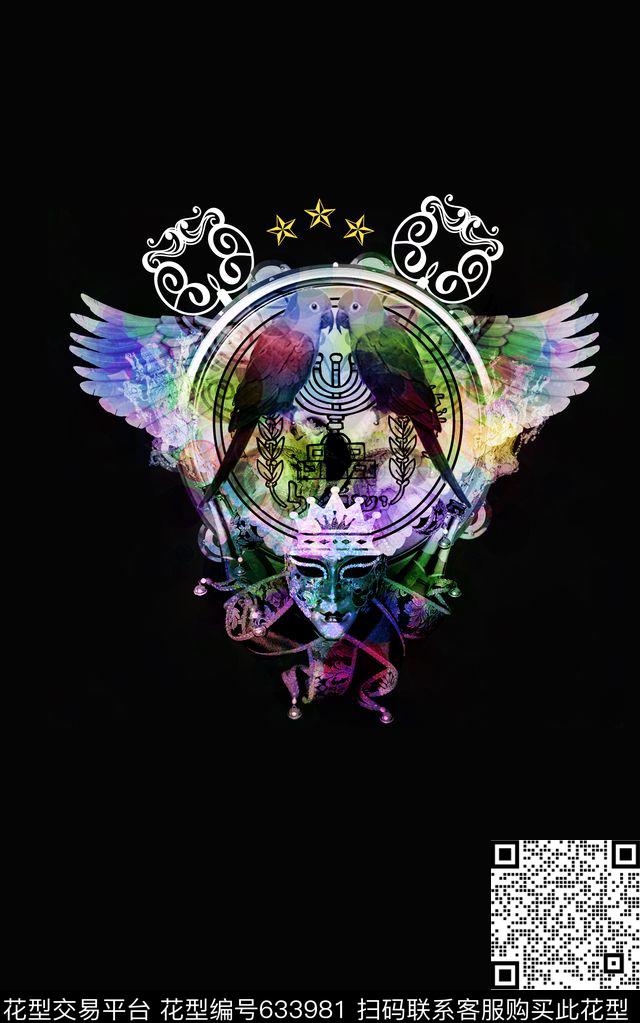 趣味潮流T恤数码印花华亿平台下载（图片编号: 633981） - 瓦栏（Walan）