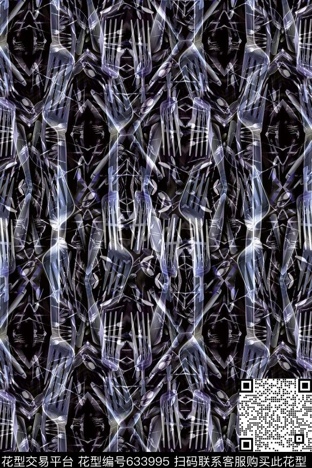 不规则几何几何线条几何条纹数码印花华亿平台下载（图片编号: 633995） - 瓦栏（Walan）