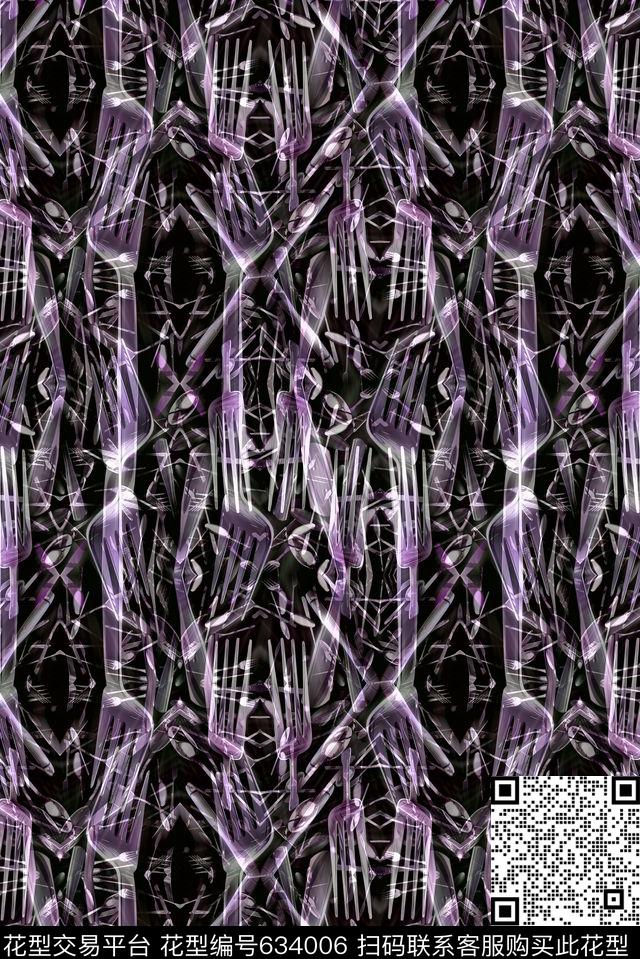 不规则几何几何线条几何条纹数码印花华亿平台下载（图片编号: 634006） - 瓦栏（Walan）
