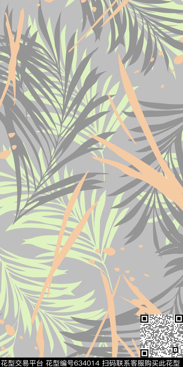 热带时尚流行花卉传统印花华亿平台下载（图片编号: 634014） - 瓦栏（Walan）