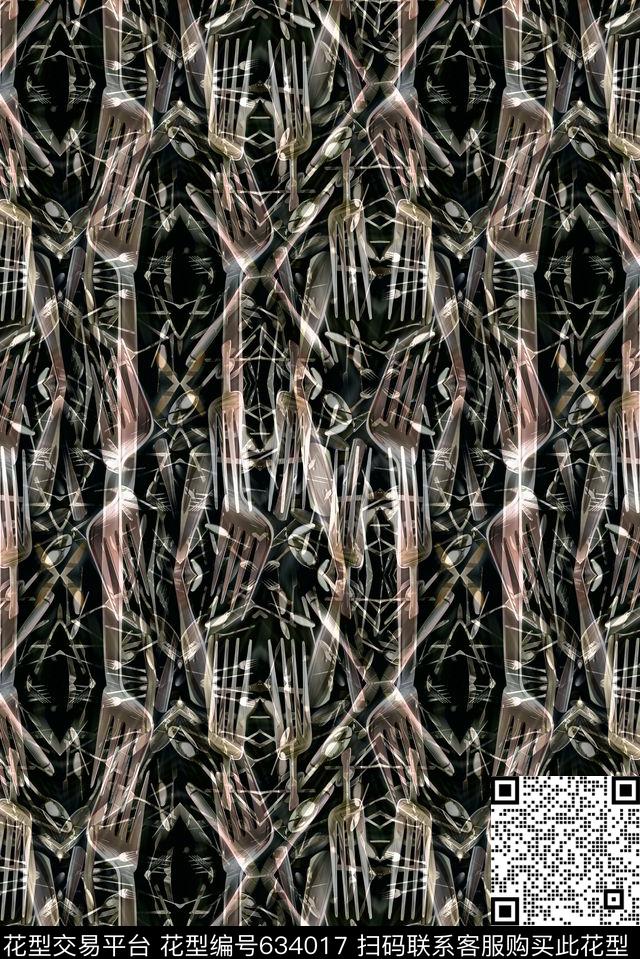 不规则几何几何线条几何条纹数码印花华亿平台下载（图片编号: 634017） - 瓦栏（Walan）