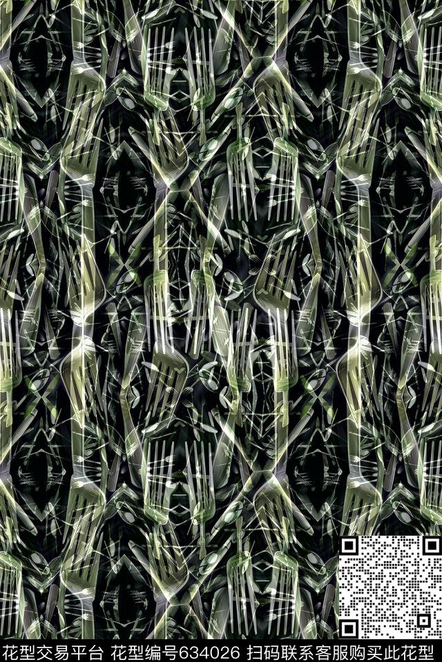 不规则几何几何线条几何条纹数码印花华亿平台下载（图片编号: 634026） - 瓦栏（Walan）