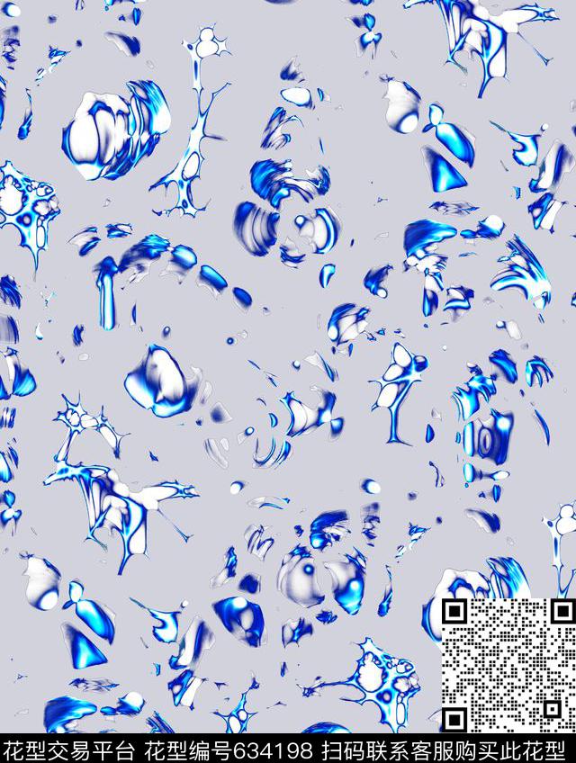 男女装家纺印花图案抽象水纹趣味几何传统印花华亿平台下载（图片编号: 634198） - 瓦栏（Walan）