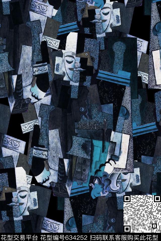 复古男装数码印花华亿平台下载（图片编号: 634252） - 瓦栏（Walan）