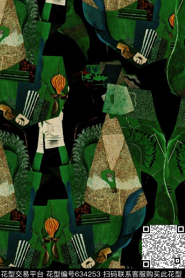 复古男装数码印花华亿平台下载（图片编号: 634253） - 瓦栏（Walan）