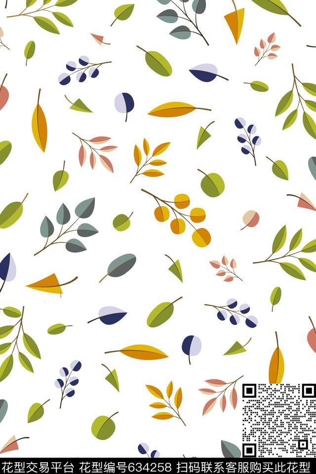 椰树松树枫叶数码印花华亿平台下载（图片编号: 634258） - 瓦栏（Walan）