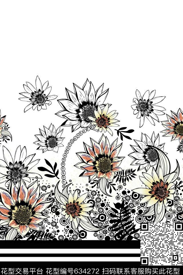 小碎花花朵花卉传统印花华亿平台下载（图片编号: 634272） - 瓦栏（Walan）