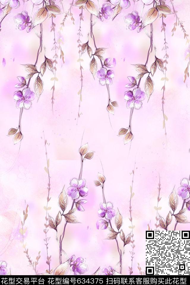 面料花花朵花卉数码印花华亿平台下载（图片编号: 634375） - 瓦栏（Walan）