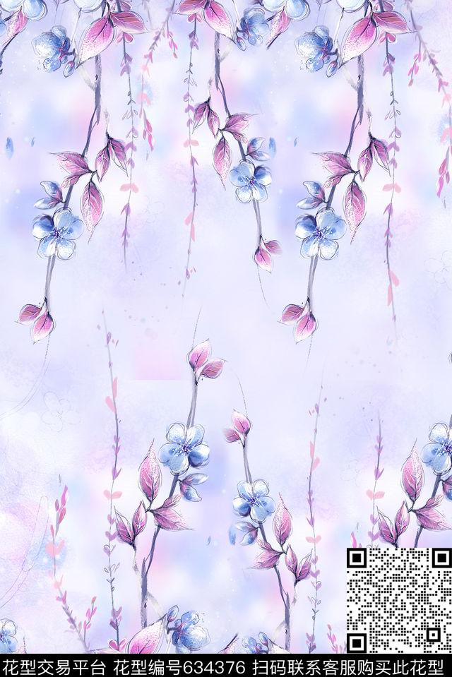面料花花朵花卉数码印花华亿平台下载（图片编号: 634376） - 瓦栏（Walan）