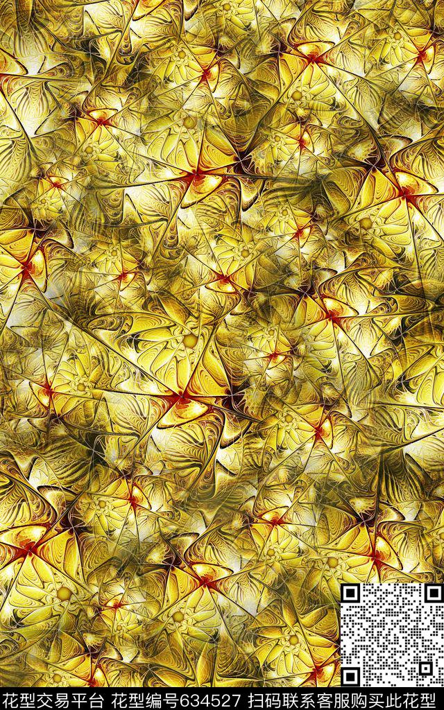 纹理分形蛛网数码印花华亿平台下载（图片编号: 634527） - 瓦栏（Walan）