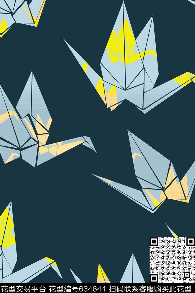 色块几何衬衣外套传统印花华亿平台下载（图片编号: 634644） - 瓦栏（Walan）