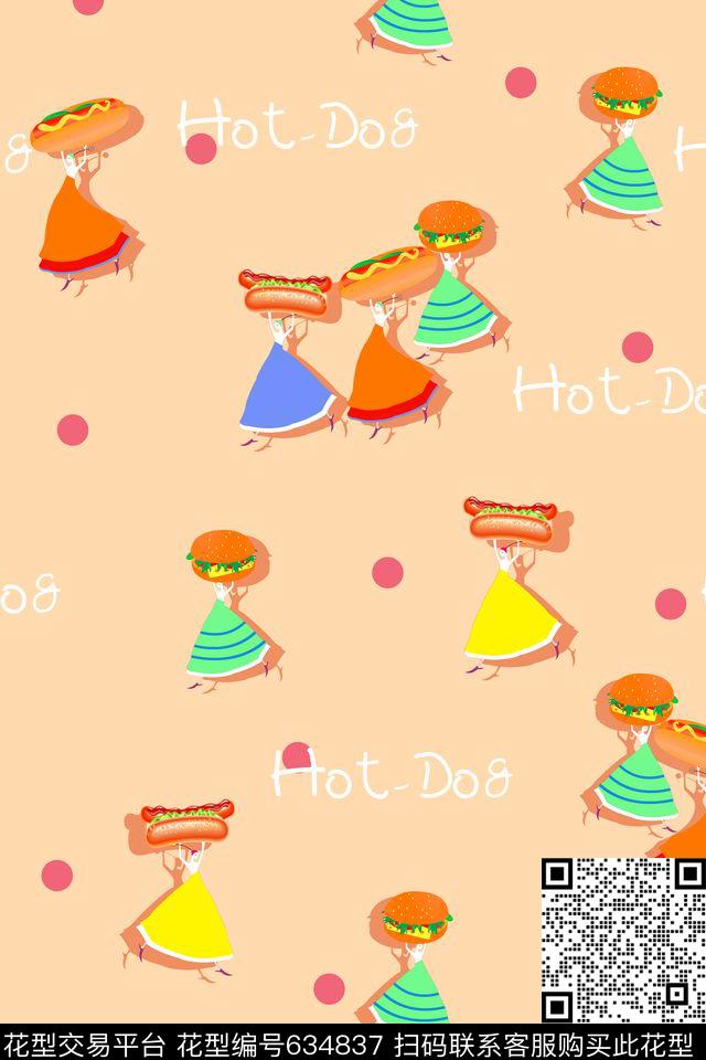 波点趣味卡通传统印花华亿平台下载（图片编号: 634837） - 瓦栏（Walan）