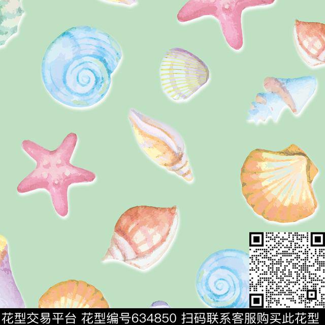 水彩创意抽象热带传统印花华亿平台下载（图片编号: 634850） - 瓦栏（Walan）