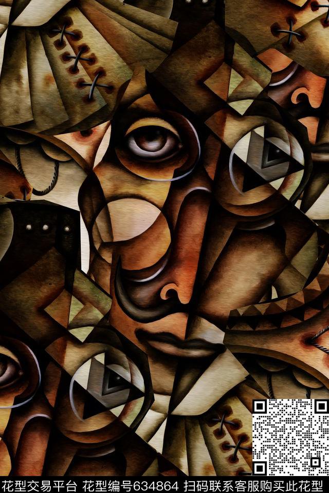 复古男装数码印花华亿平台下载（图片编号: 634864） - 瓦栏（Walan）