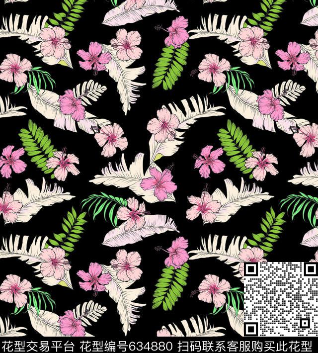 2017watercolorflowers数码印花华亿平台下载（图片编号: 634880） - 瓦栏（Walan）