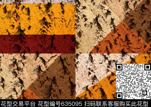 抽象黑白格子苏格兰格数码印花华亿平台下载（图片编号: 635095） - 瓦栏（Walan）