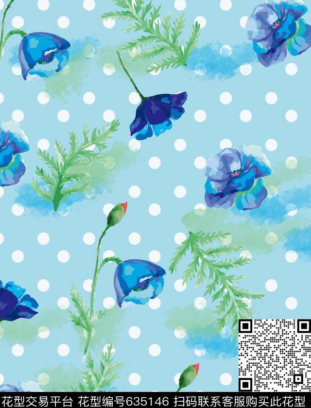 花卉传统印花华亿平台下载（图片编号: 635146） - 瓦栏（Walan）