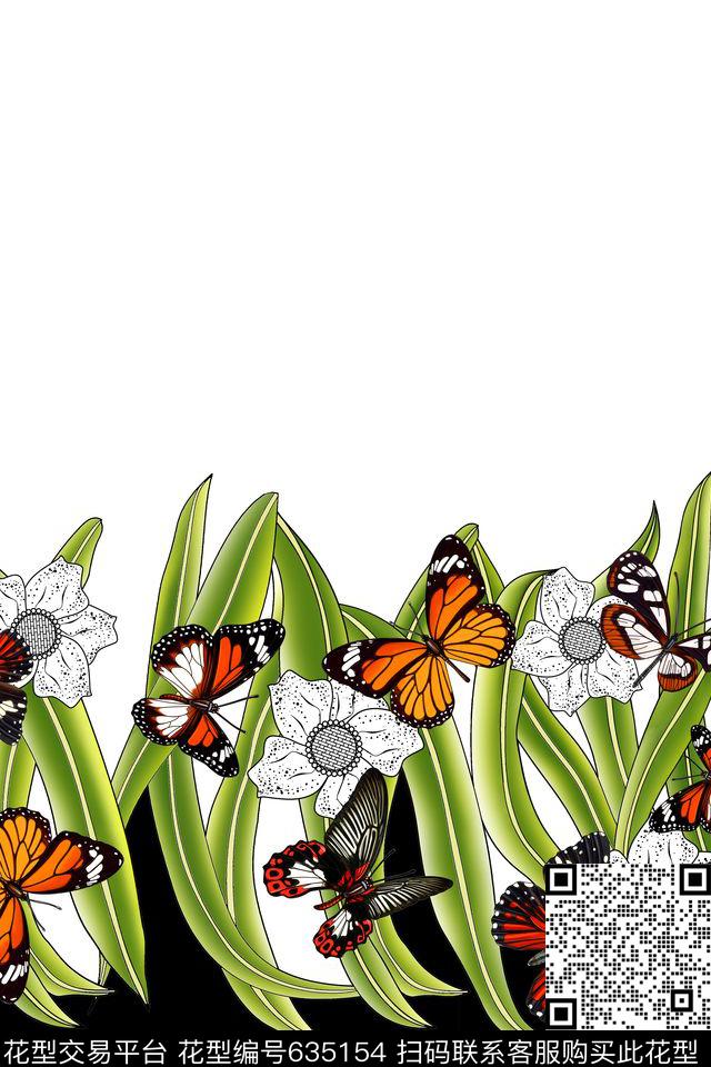 女装时尚女装手绘数码印花华亿平台下载（图片编号: 635154） - 瓦栏（Walan）