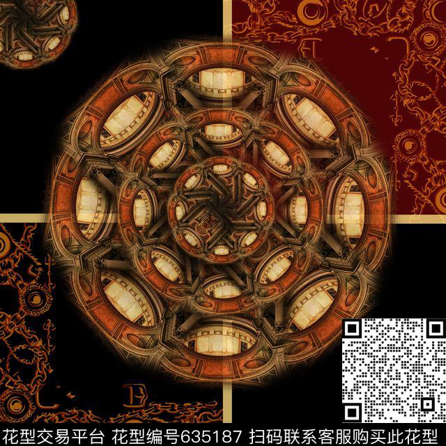 方巾、现代、休闲空间建筑数码印花华亿平台下载（图片编号: 635187） - 瓦栏（Walan）