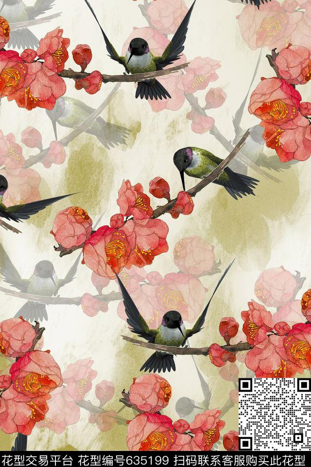 旗袍连衣裙中国风数码印花华亿平台下载（图片编号: 635199） - 瓦栏（Walan）