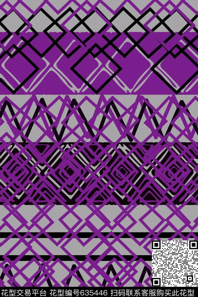 几何裤子女装传统印花华亿平台下载（图片编号: 635446） - 瓦栏（Walan）