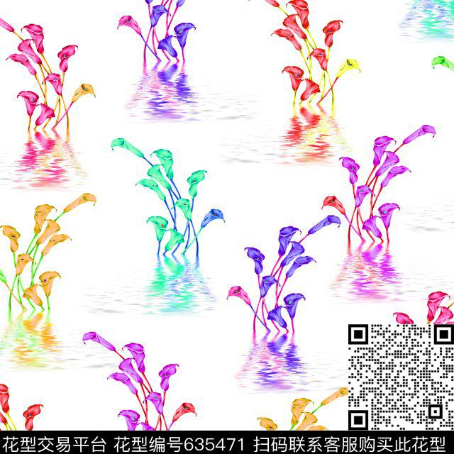 花朵花卉数码印花华亿平台下载（图片编号: 635471） - 瓦栏（Walan）