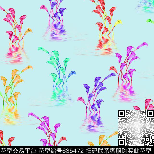 花朵花卉数码印花华亿平台下载（图片编号: 635472） - 瓦栏（Walan）