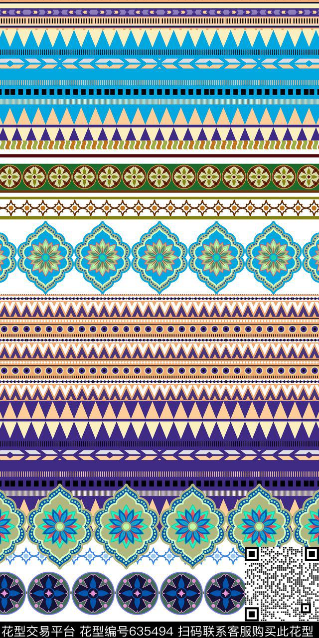 民族风部落花纹女装传统印花华亿平台下载（图片编号: 635494） - 瓦栏（Walan）