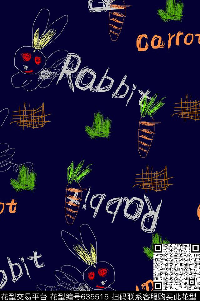 趣味动物字母传统印花华亿平台下载（图片编号: 635515） - 瓦栏（Walan）