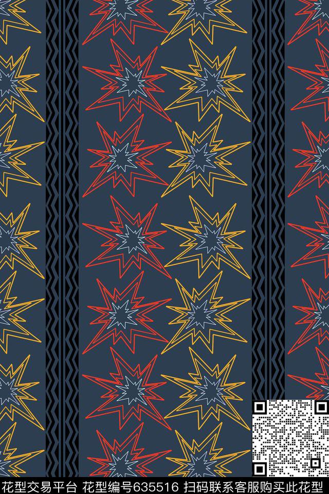 时尚原创不规则几何传统印花华亿平台下载（图片编号: 635516） - 瓦栏（Walan）