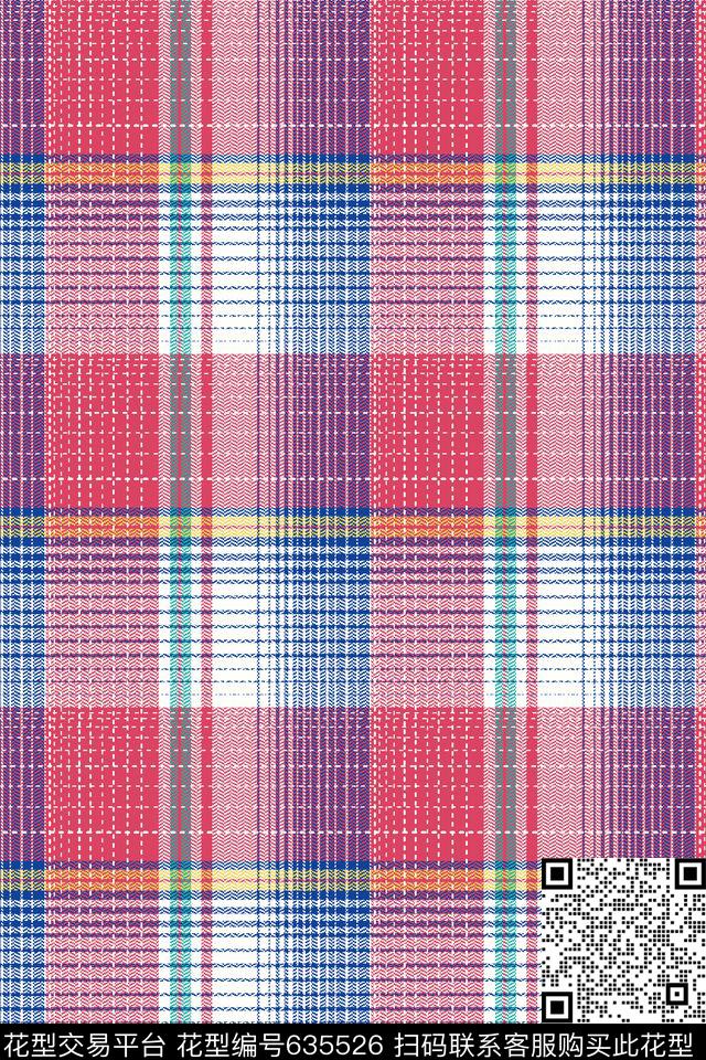 格子传统印花华亿平台下载（图片编号: 635526） - 瓦栏（Walan）