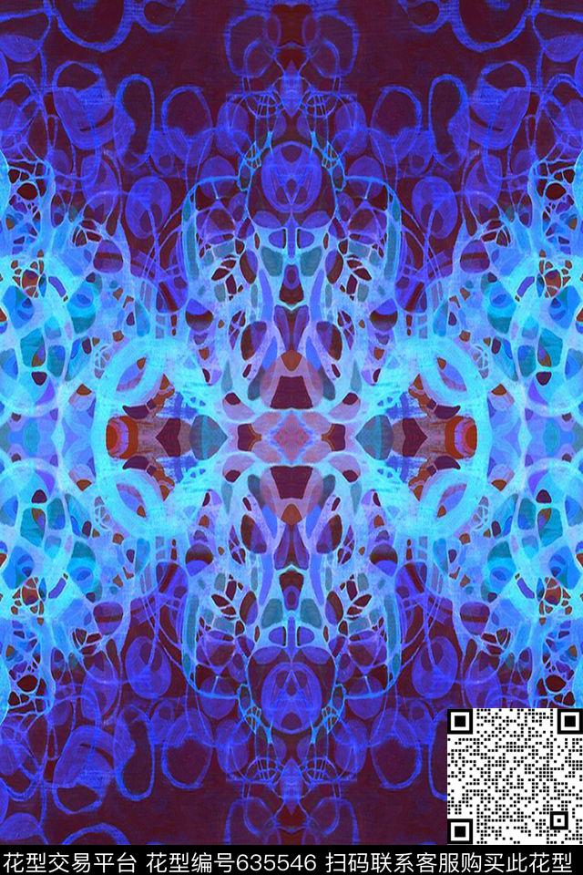 水彩植物水彩肌理水彩清新数码印花华亿平台下载（图片编号: 635546） - 瓦栏（Walan）