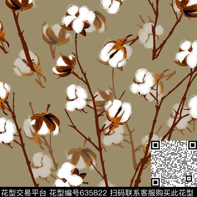棉花传统印花华亿平台下载（图片编号: 635822） - 瓦栏（Walan）