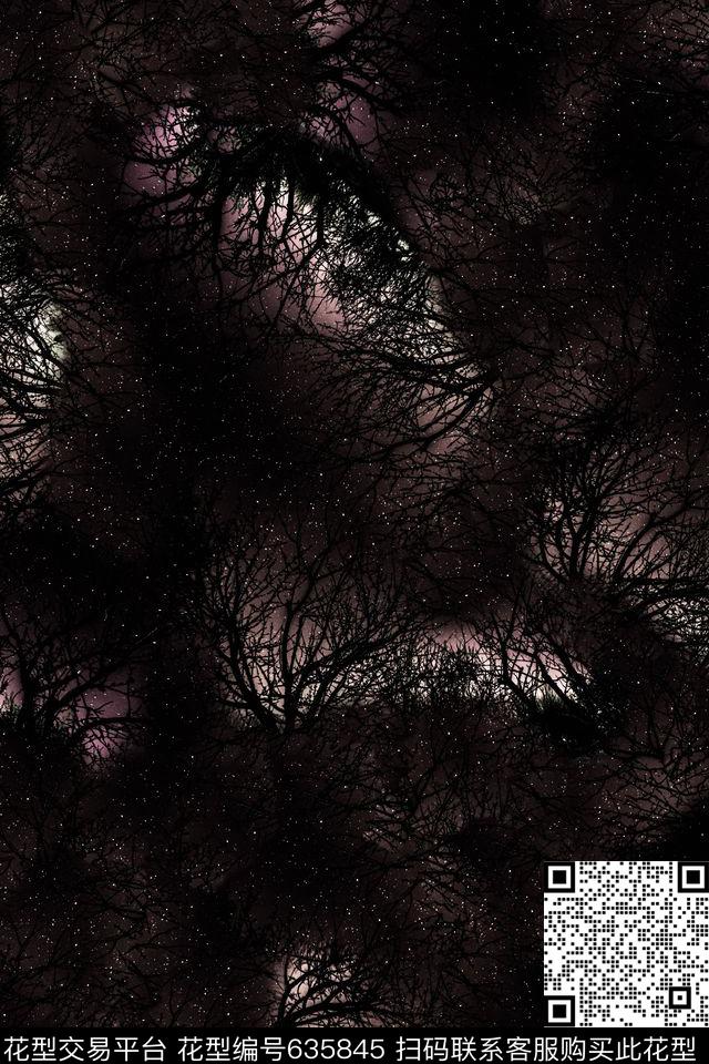 抽象纹理暗黑数码印花华亿平台下载（图片编号: 635845） - 瓦栏（Walan）