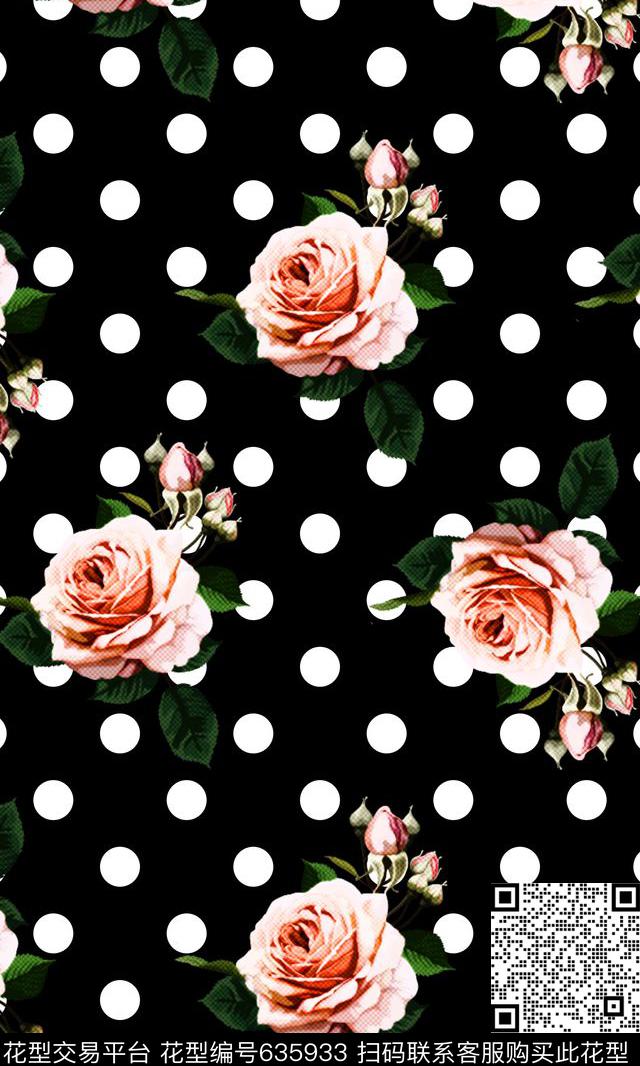 几何波点女装印花数码印花华亿平台下载（图片编号: 635933） - 瓦栏（Walan）