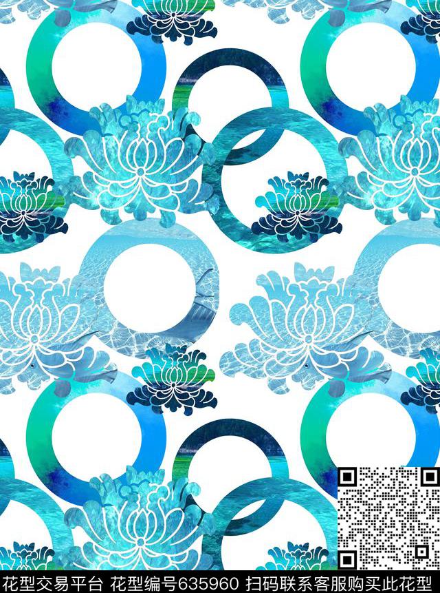 中国风宝相花数码印花华亿平台下载（图片编号: 635960） - 瓦栏（Walan）