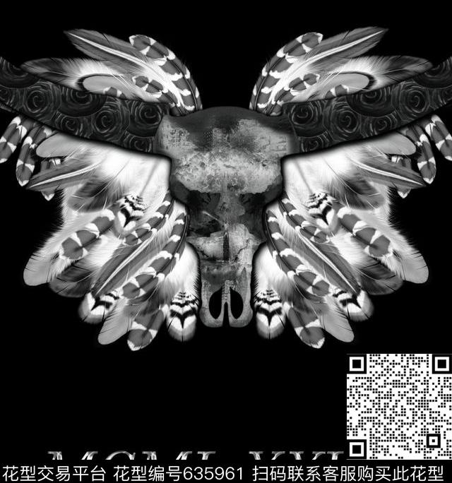 牛头骨数码印花华亿平台下载（图片编号: 635961） - 瓦栏（Walan）