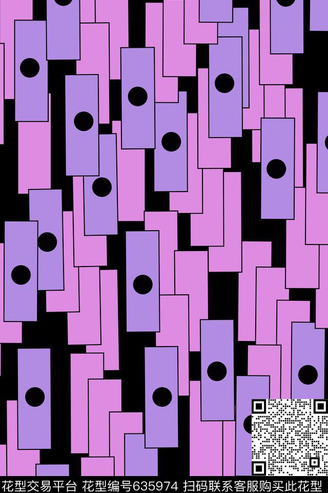 几何圆点女装传统印花华亿平台下载（图片编号: 635974） - 瓦栏（Walan）