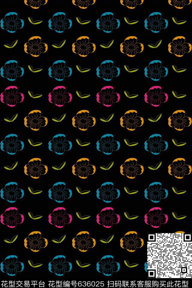 童装花朵传统印花华亿平台下载（图片编号: 636025） - 瓦栏（Walan）