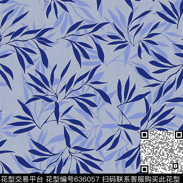 树叶底纹传统印花华亿平台下载（图片编号: 636057） - 瓦栏（Walan）