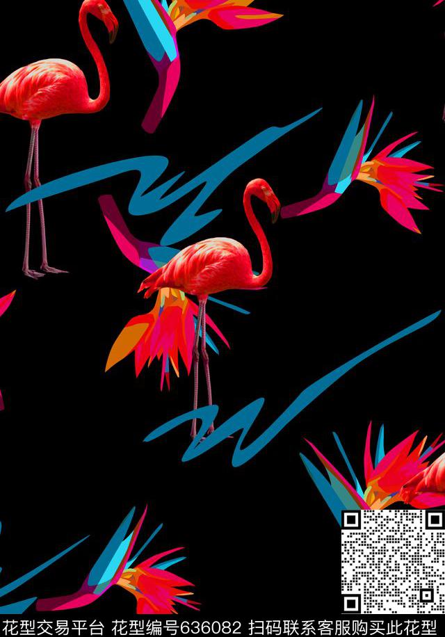 热带风情数码印花华亿平台下载（图片编号: 636082） - 瓦栏（Walan）