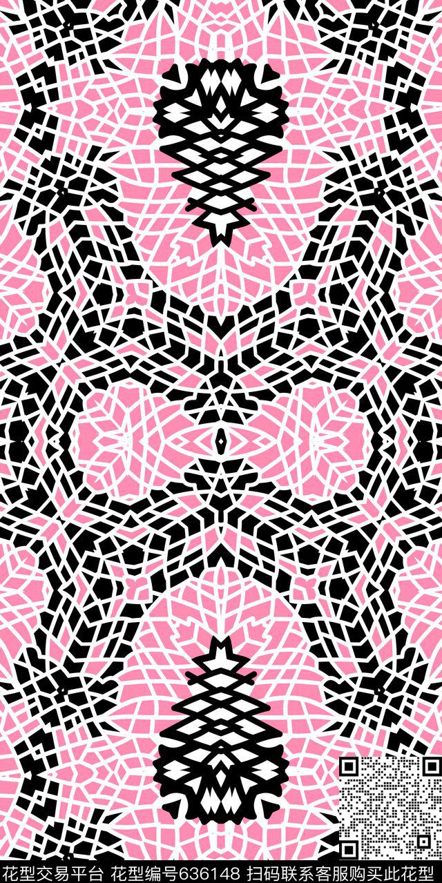 马赛克运动裤几何数码印花华亿平台下载（图片编号: 636148） - 瓦栏（Walan）