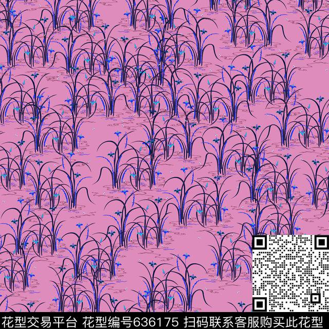 水仙花小碎花花朵数码印花华亿平台下载（图片编号: 636175） - 瓦栏（Walan）