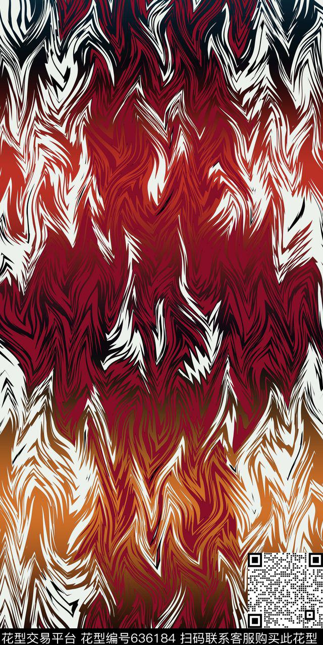 运动裤几何直筒裤数码印花华亿平台下载（图片编号: 636184） - 瓦栏（Walan）