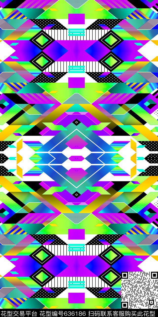 运动裤几何直筒裤数码印花华亿平台下载（图片编号: 636186） - 瓦栏（Walan）